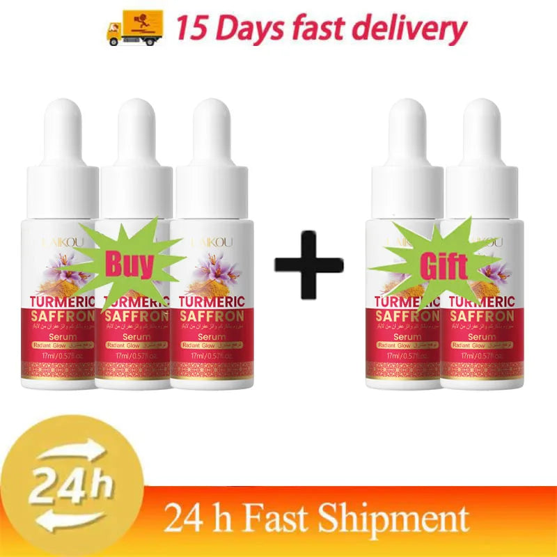 Turmeric Freckle Removing Whitening Essence Fade Pigmentation Melasma Dark Spots Corrector Repair Serum Korean Skin Care