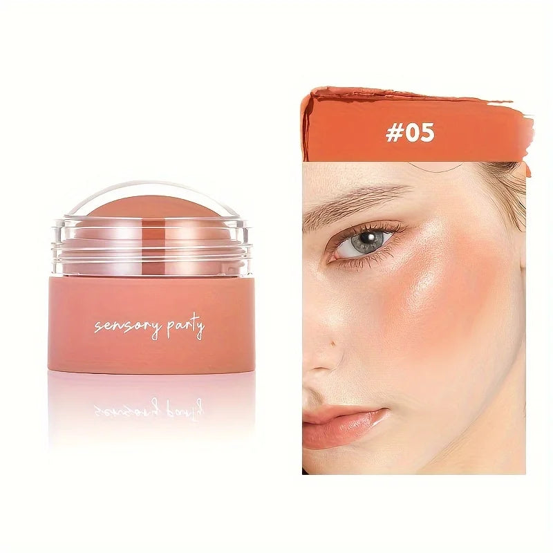 Tidesmit waterproof blush cream for face makeup in six long-lasting shades shade swatch detail view