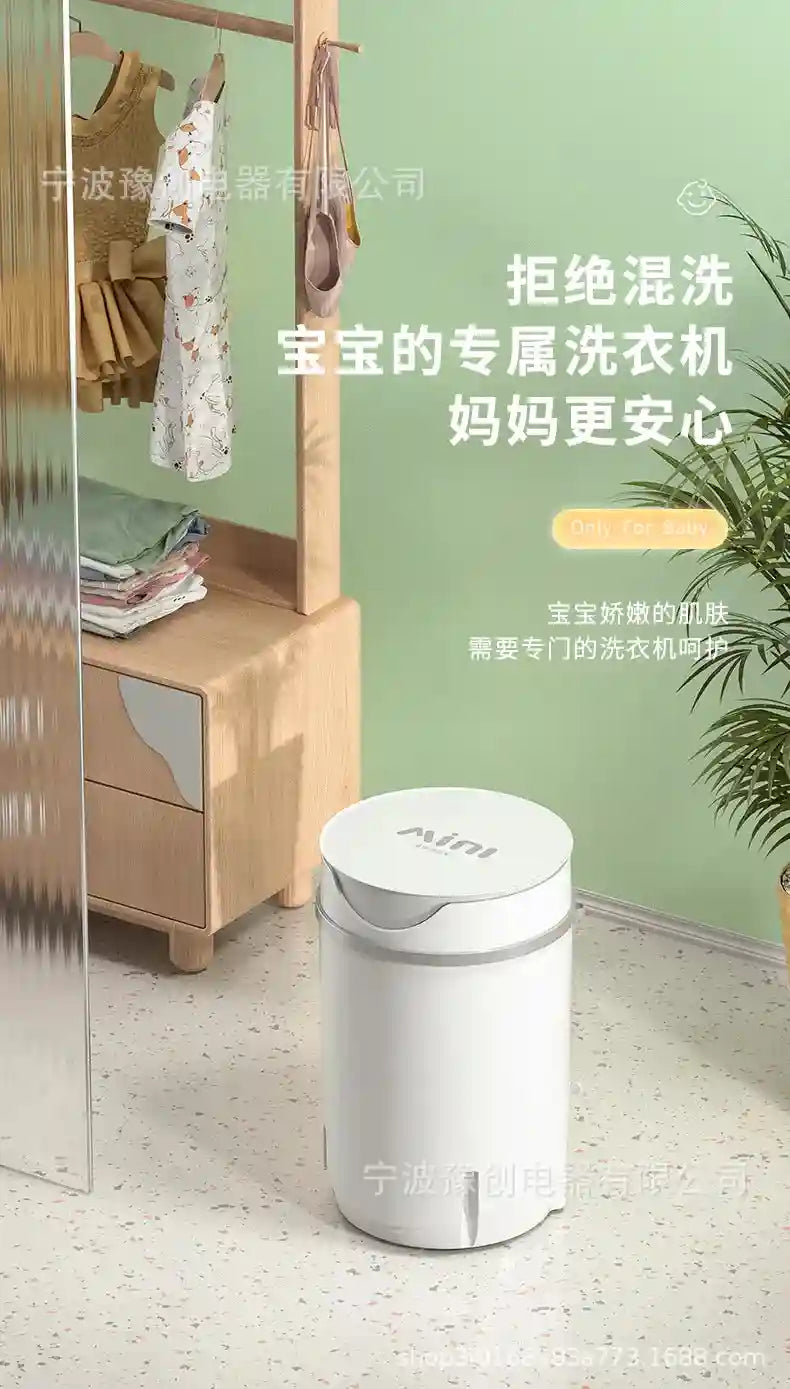 Tidesmit semi-automatic portable washing machine with drainage for socks, underwear, and kids clothes in dorms
