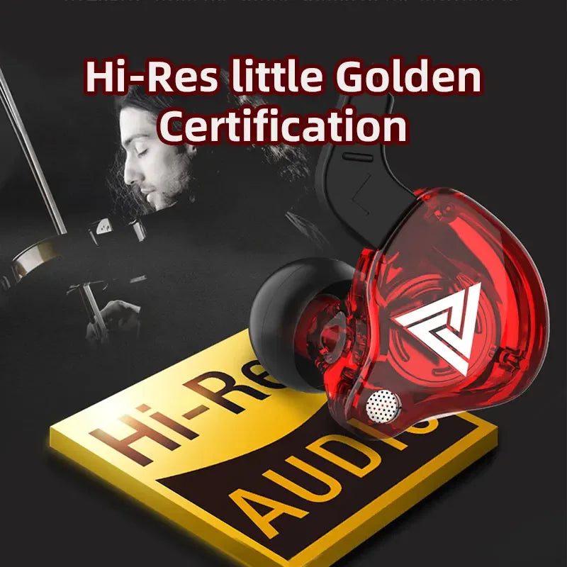 6 Dynamic Driver Wired In-Ear Headphones with Mic by Tidesmit Tidesmit
