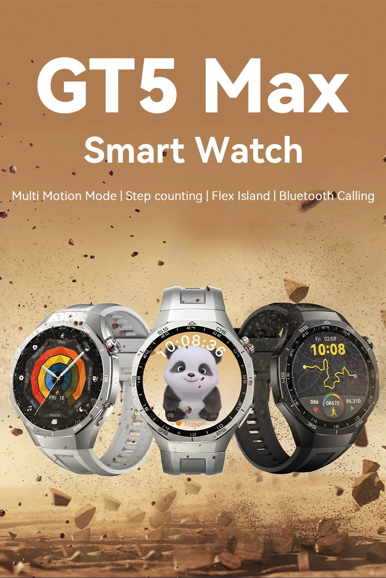 LAXASFIT Smart Watch 1.52" HD Game Dial Dynamic Dial Bluetooth Call Voice Assistant Wireless Charging Fitness Tracker