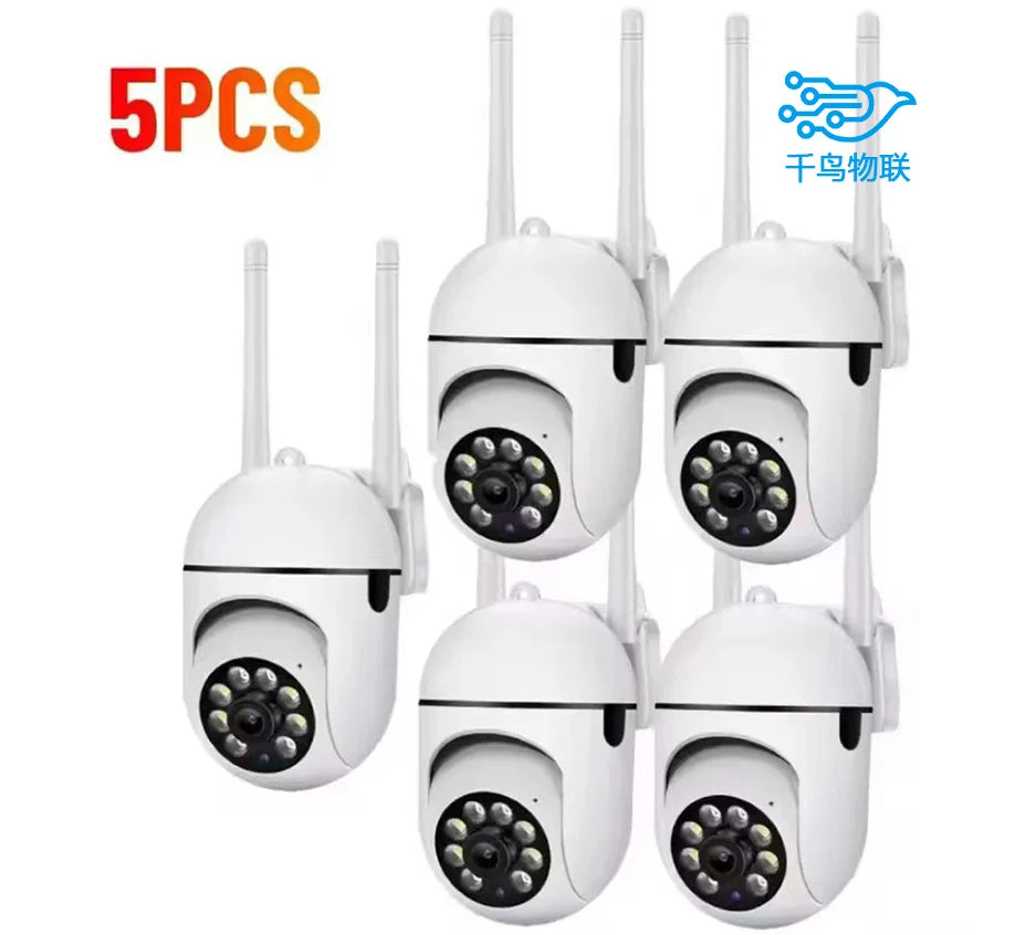 8MP WiFi Camera 2.4G Security Surveillance PTZ IR Night Vision Motion Detection Home Security Camera with 2 Antennas for Child