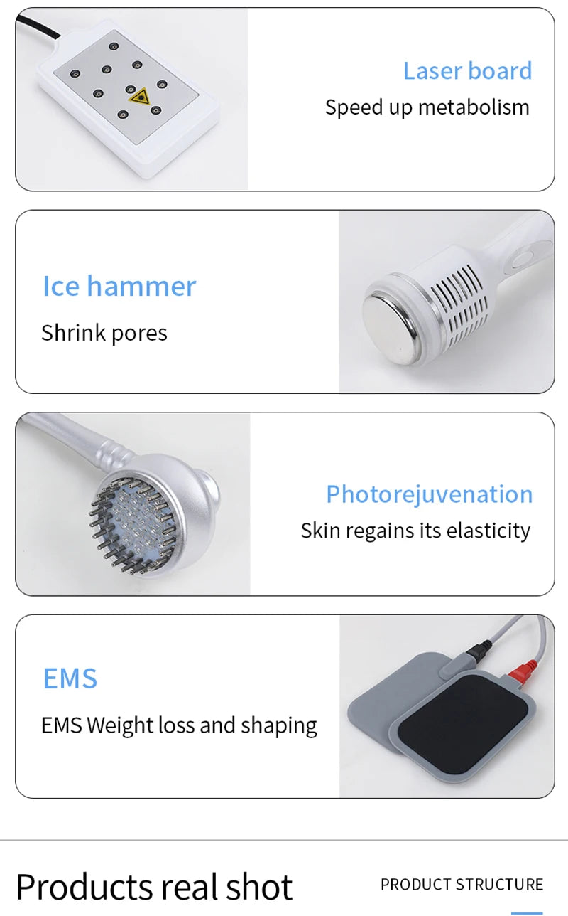 9-in-1 Ultrasonic Cavitation Machine for Professional Body Slimming Body Shaping Massage Equipment Tidesmit