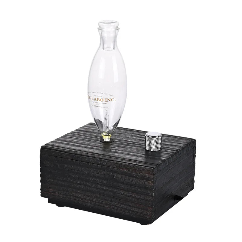 20ml Waterless Pure Essential Oil Diffuser Nebulizer Aromatherapy Diffuser Electric Wooden Glass Home Aroma Essential Diffusers