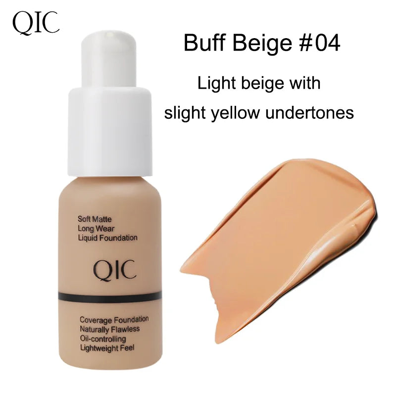 Tidesmit long lasting matte liquid foundation shade swatch featuring oil-control waterproof face makeup