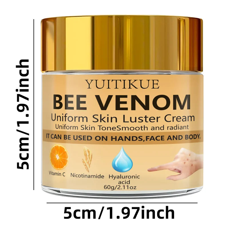 Nicotinamide Vitamin C Hyaluronic Acid Bee Venom Cream 60g Hydrating Smooth Bright Even Skin Tone Multi-use Face Body Lotion