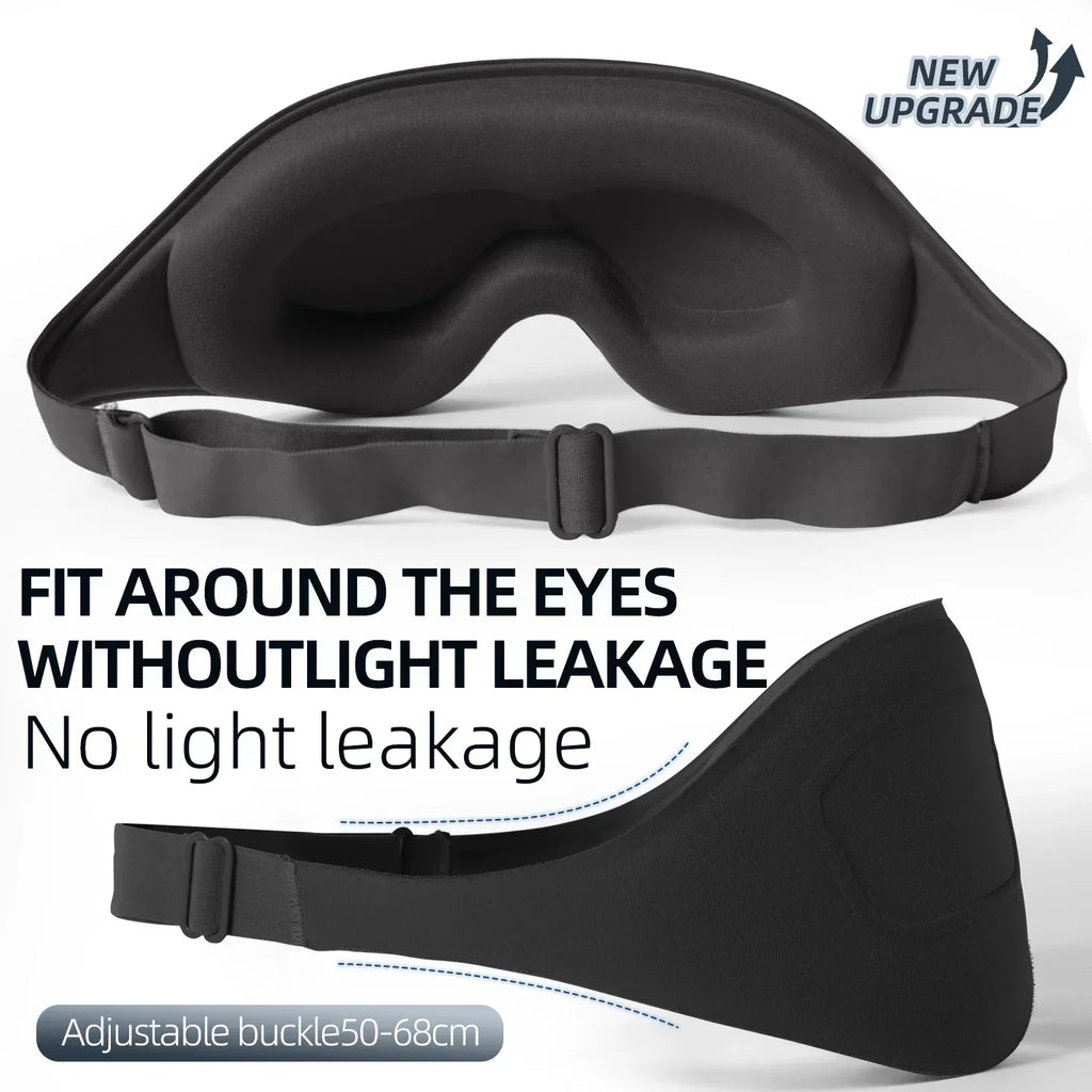 3D Sleeping Eye Mask Shading Breathable Eye Cover Natural Sleeping Eye Mask Memory Foam Block Night Mask Blindfold for Sleep