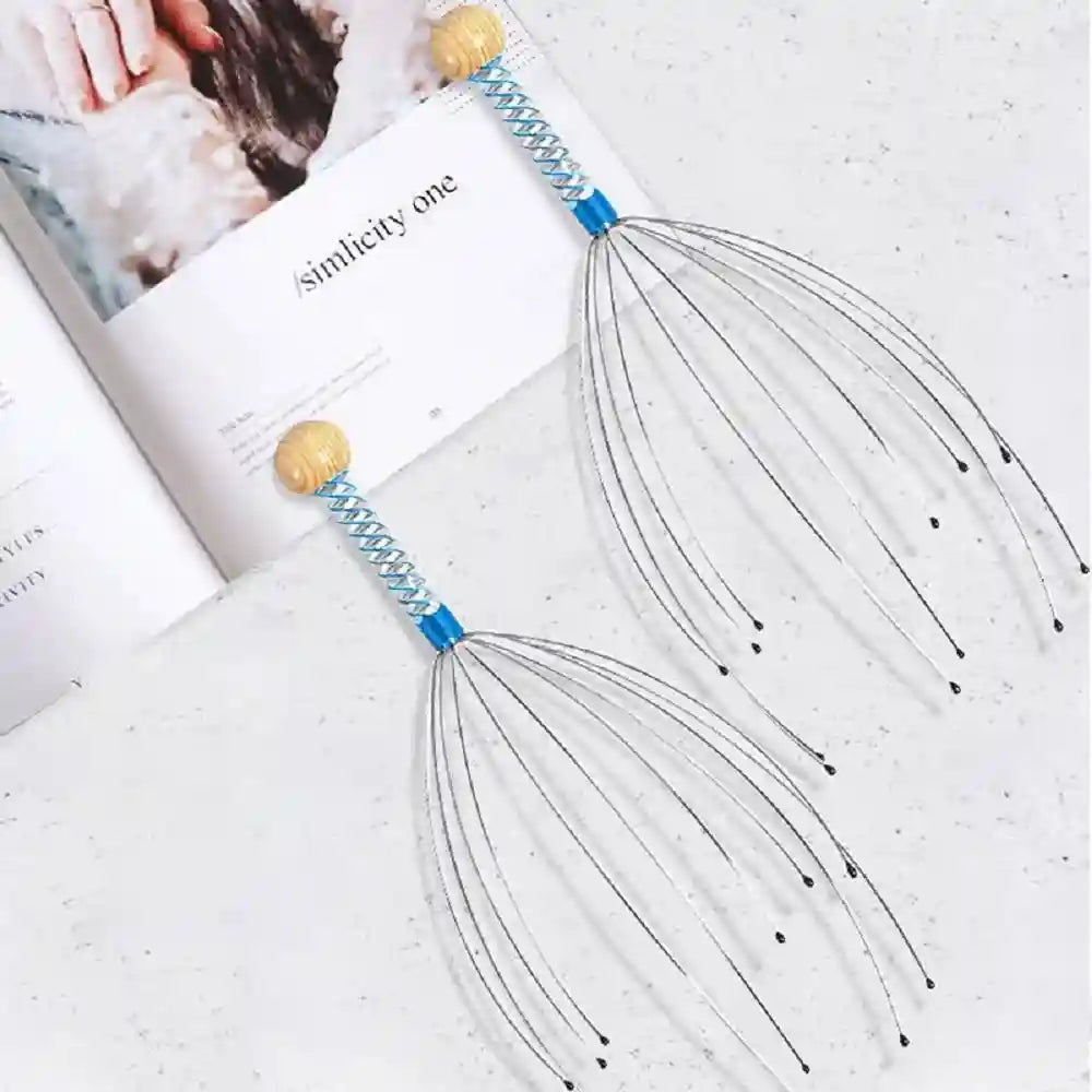 Octopus Head Massager - Stainless Steel Portable Scalp Scratcher Relaxation Treatment Tidesmit