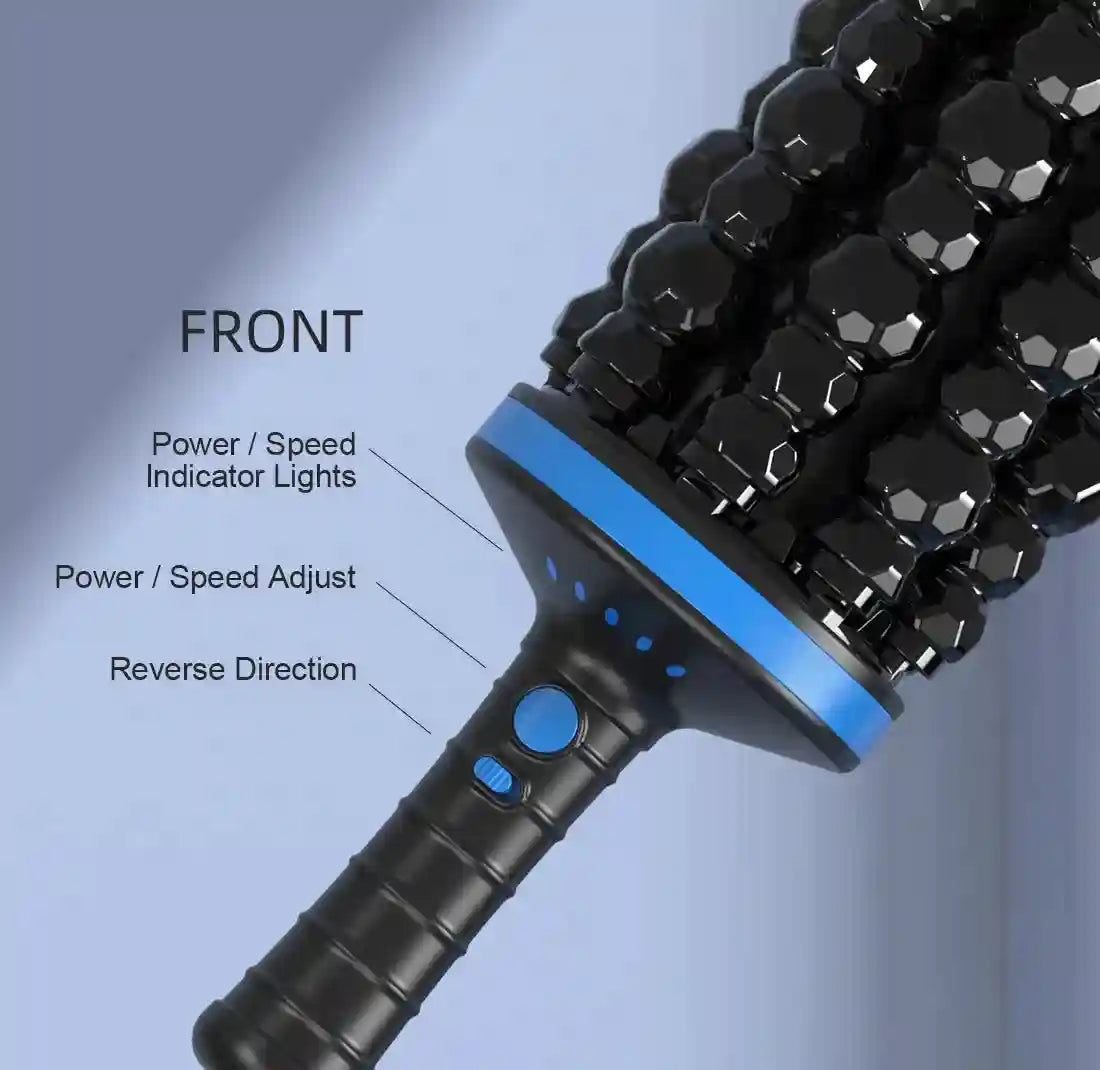 Tidesmit Electric Massage Roller | Deep Tissue Muscle Recovery | Black Massage Roller Tidesmit