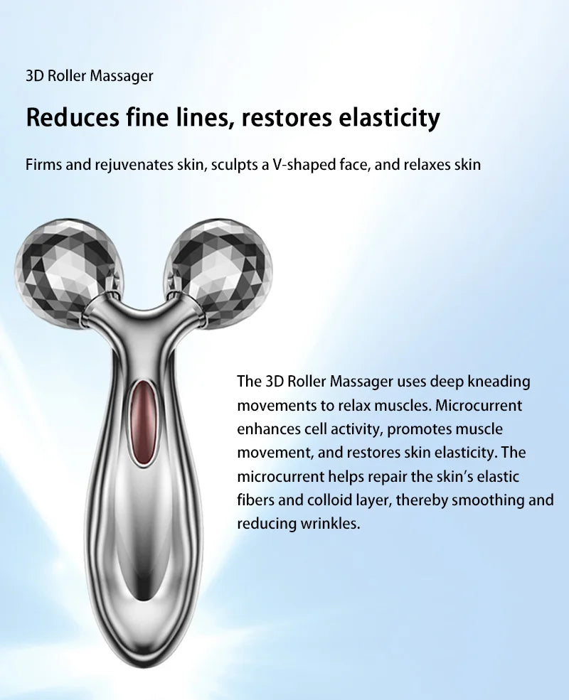 Y Shape Gua Sha Face Roller Set | Stainless Steel Home Spa Massager Relaxation Treatment Tidesmit