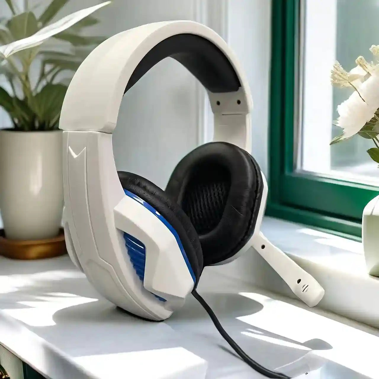 Gaming Headset with Mic | Deep Bass Over-Ear Wired Audio by Tidesmit Tidesmit
