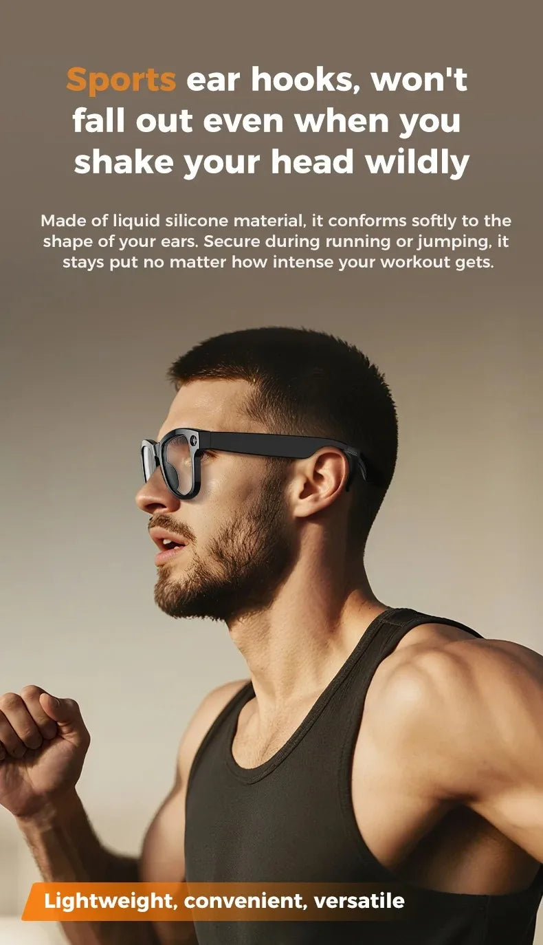 AI Smart Glasses with 8MP Camera and Real-Time Translation - Tidesmit Tidesmit