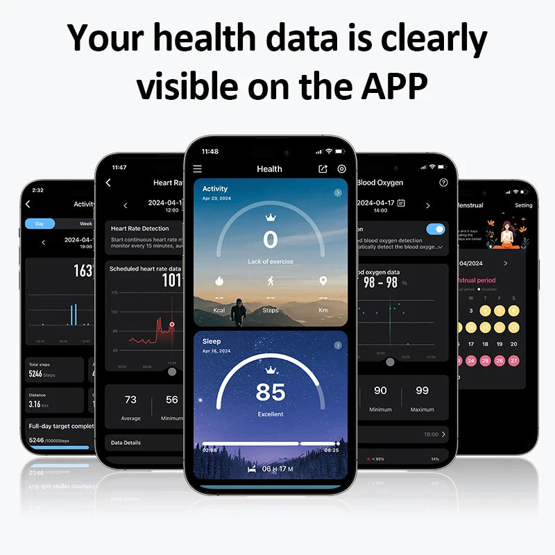R08 Smart Ring with Charging Case Men Women Health and Sleep Monitor Heart Rate Monitoring 5ATM Waterproof Multi Sport Mode