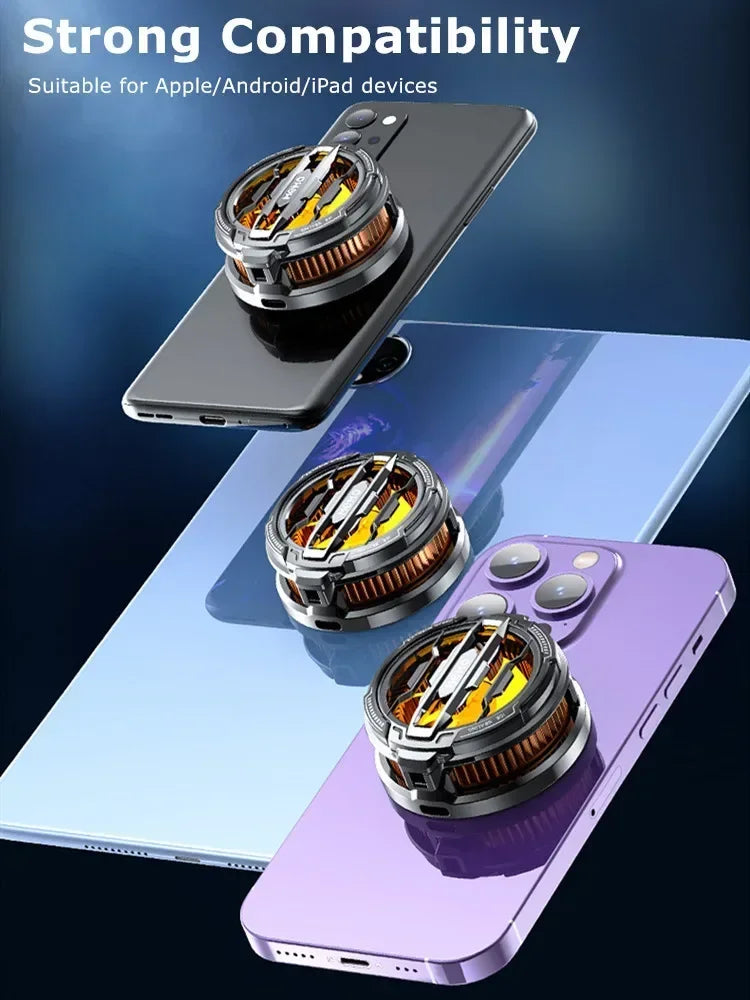 MEMO CX07 Mobile Phone Cooler Magnetic Cooling Fan Case Radiator For PUBG Gaming Back Clip Cool Heat Sink For Smartphones