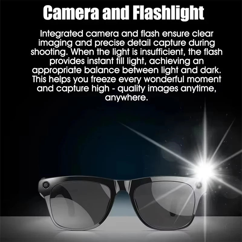 AI Smart Glasses with 8K Camera and Spatial Audio - Tidesmit Tidesmit