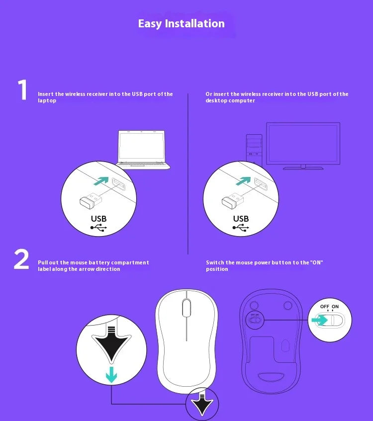 Logitech M280 Wireless Mouse Laptop Business Office Mouse Ergonomic Mouse USB Comfortable Colorful with Wireless 2.4G Receiver