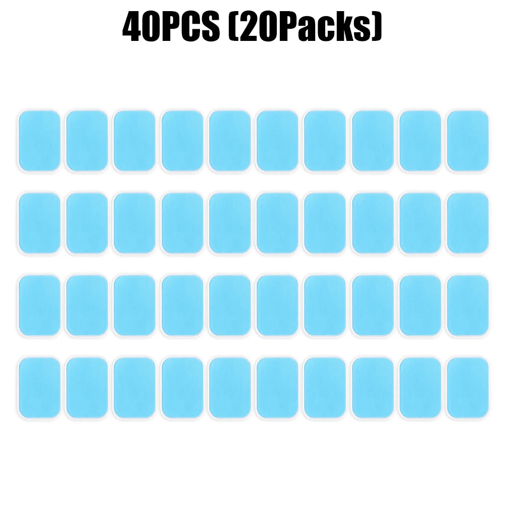 EMS Neck Massager Replacement Gel Pads - Conductive Adhesive Set Body Shaping Massage Equipment 40PCS Tidesmit