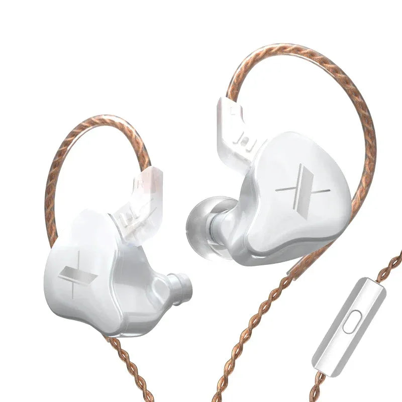 HiFi Wired In-Ear Monitor with Microphone by Tidesmit - EDX Series EDX White With MIC China Mainland Tidesmit