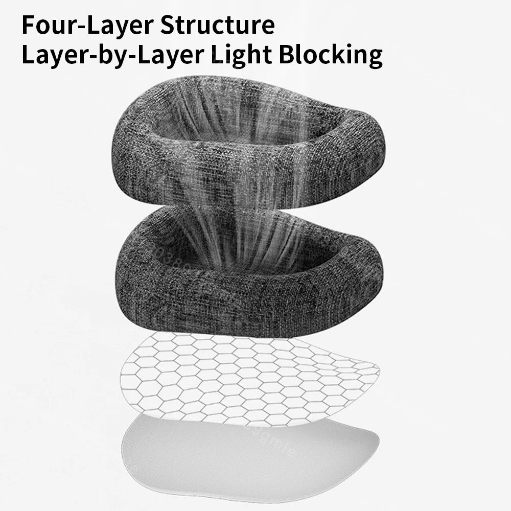 Adjustable 3D Sleeping Eye Mask - Ergonomic Light Blocking Aid Tidesmit