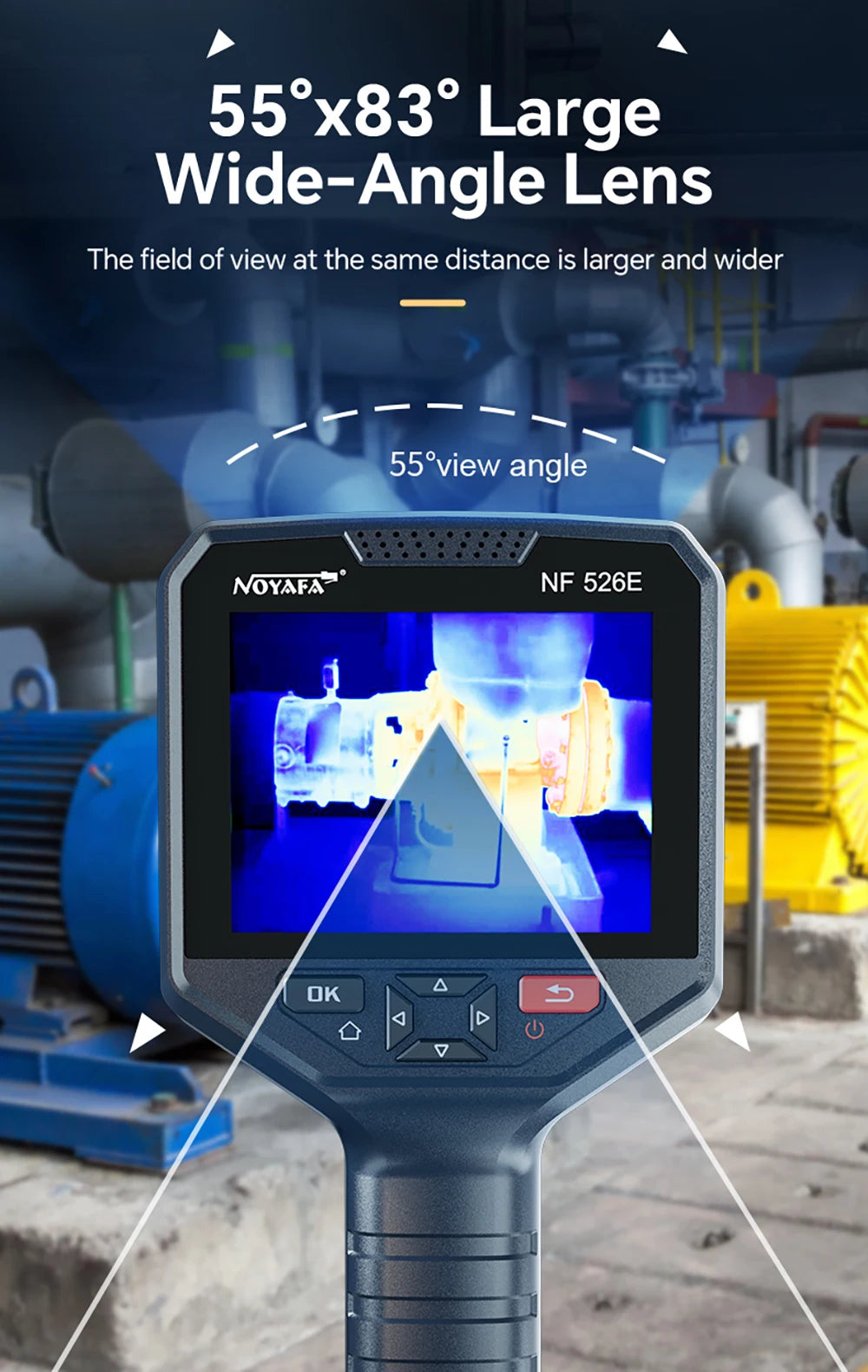 NOYAFA NF-526E Thermal Imager 256*192 Handheld thermal Camera Infrared Temperature Meter For Repair, PCB, Circuit Testing