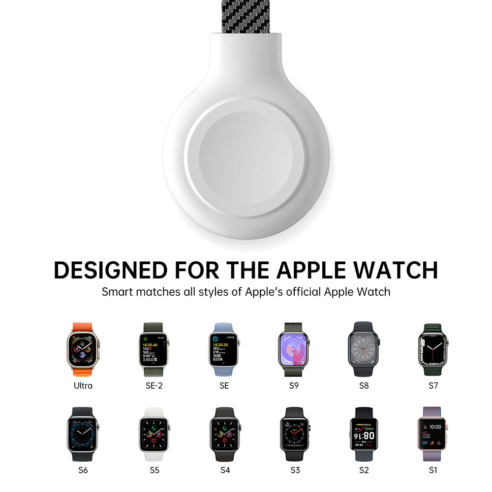 Magnetic Apple Watch Charger for Apple Watch, Portable Wireless Charging Tidesmit