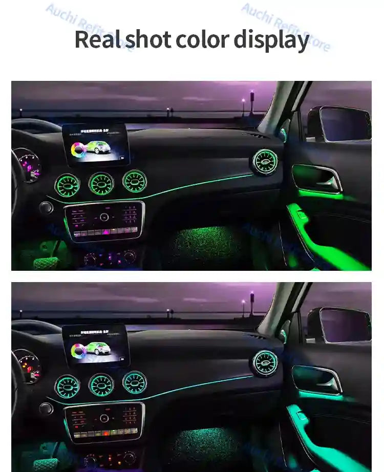 Mercedes-Benz LED Ambient Air Vent Kit - 12/256 Color RGB Interior Upgrade Tidesmit