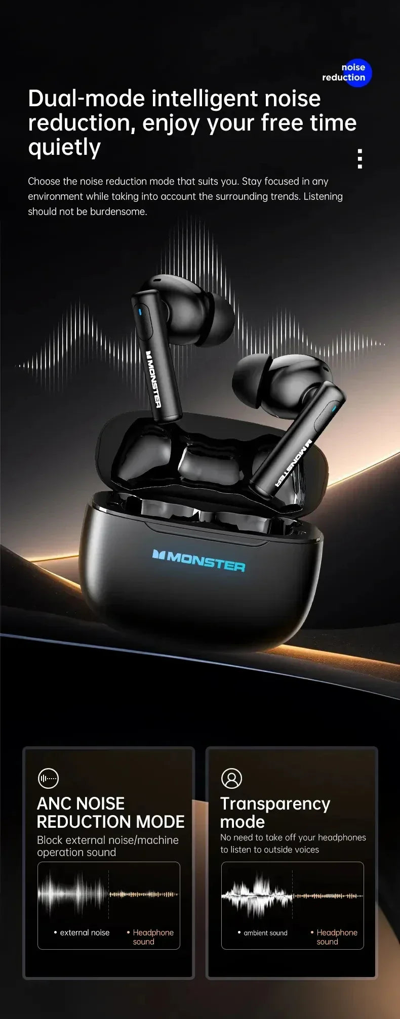 Tidesmit XKT26 Noise Cancelling TWS Bluetooth Earbuds | 35% Off Tidesmit