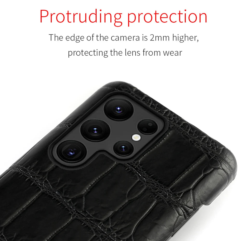 Samsung Galaxy S25 Ultra Leather Case - Slim Protective Cover Tidesmit