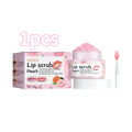 Peach Lip Scrub for Dry Cracked Lips - Exfoliating Lip Care Treatment Lip Care 1pcs Tidesmit