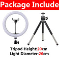 LED Ring Light with Tripod Stand for Content Creation 16cm-33cm B-26cm Tidesmit