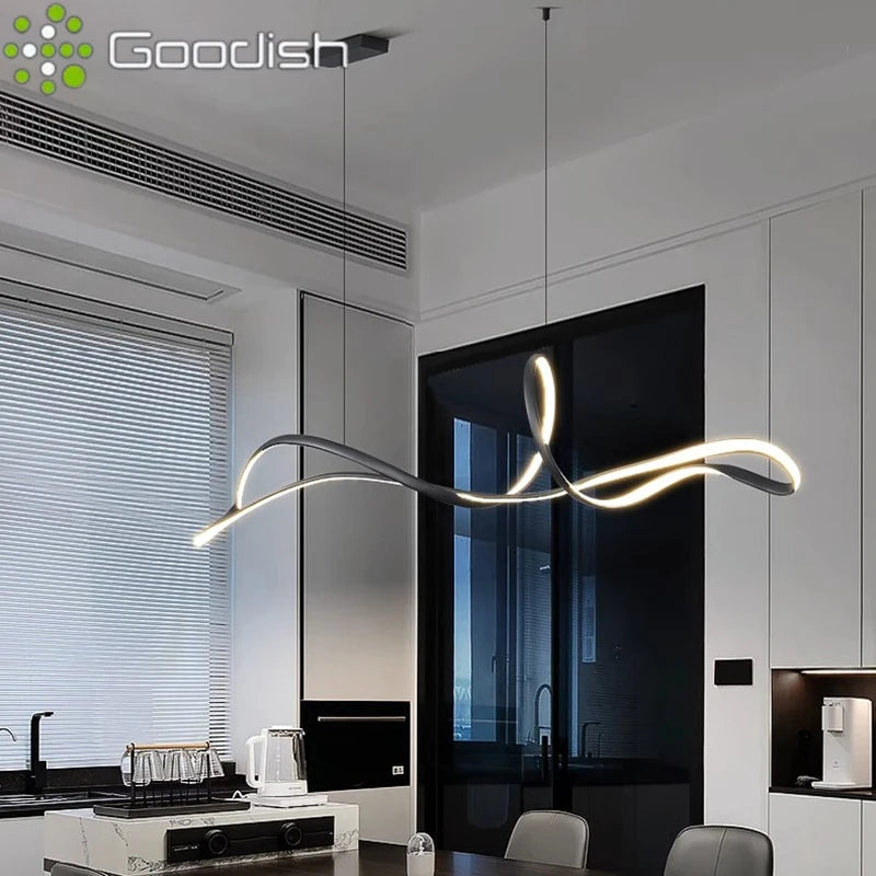 Modern 150cm LED Ring Light - Adjustable Dimmable Pendant for Creators Tidesmit
