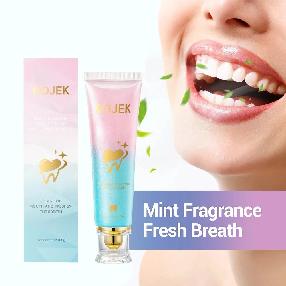 Tidesmit Niacinamide whitening toothpaste for effective dental stain removal and fresh breath oral cleaning