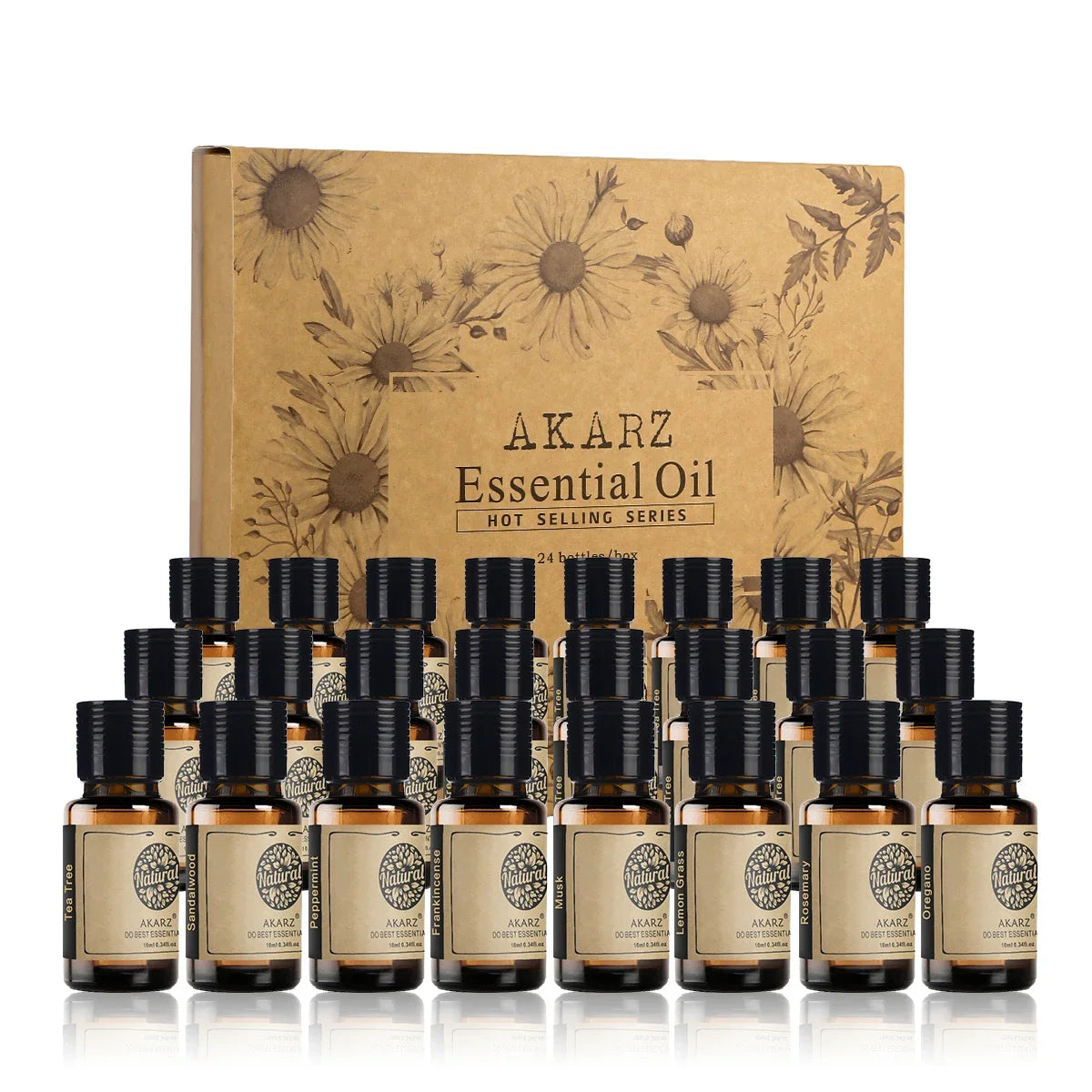 AKARZ Lemon Verbena Laurel Pineapple Bamboo Medlar Peony Ravensara Tangerine Essential Oil Handmade DIY Soap Scents Perfume Oil