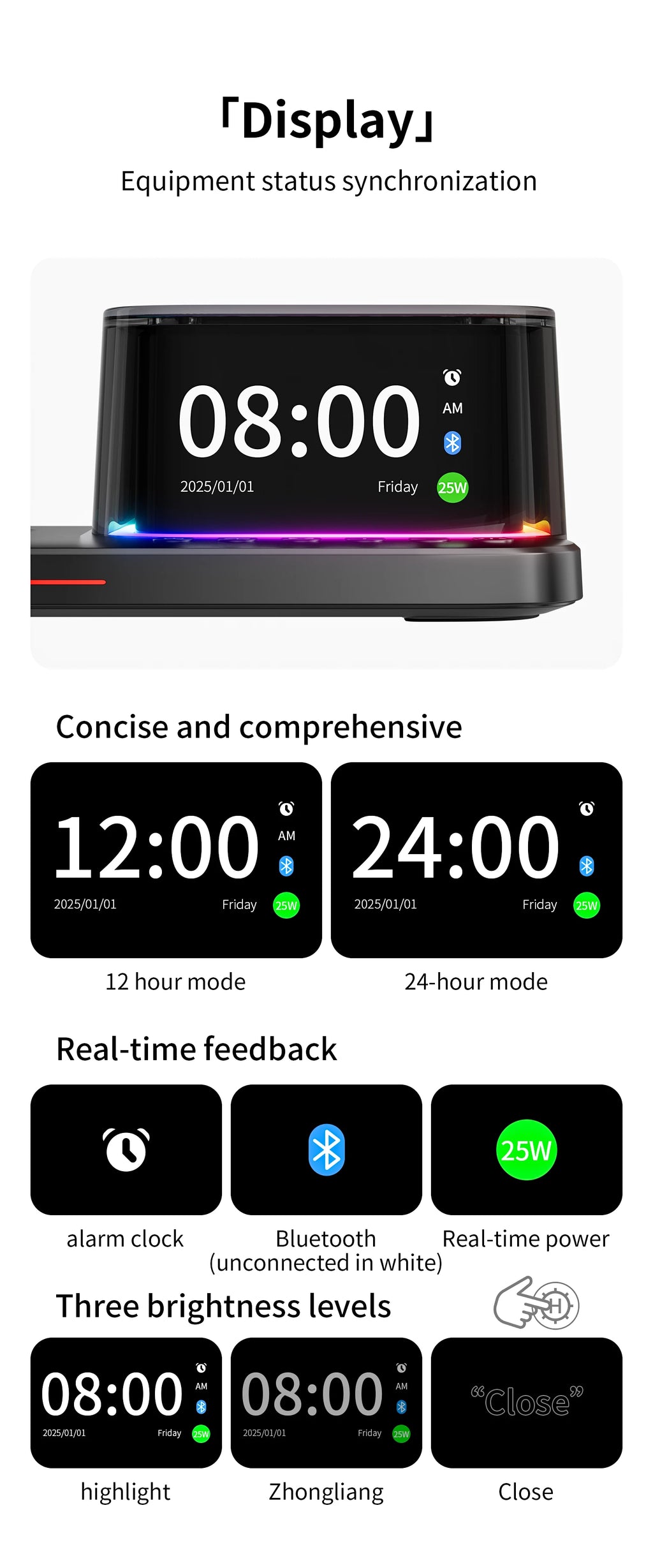 5-in-1 Wireless Charger Stand - MagSafe Compatible Qi Certified Station Tidesmit