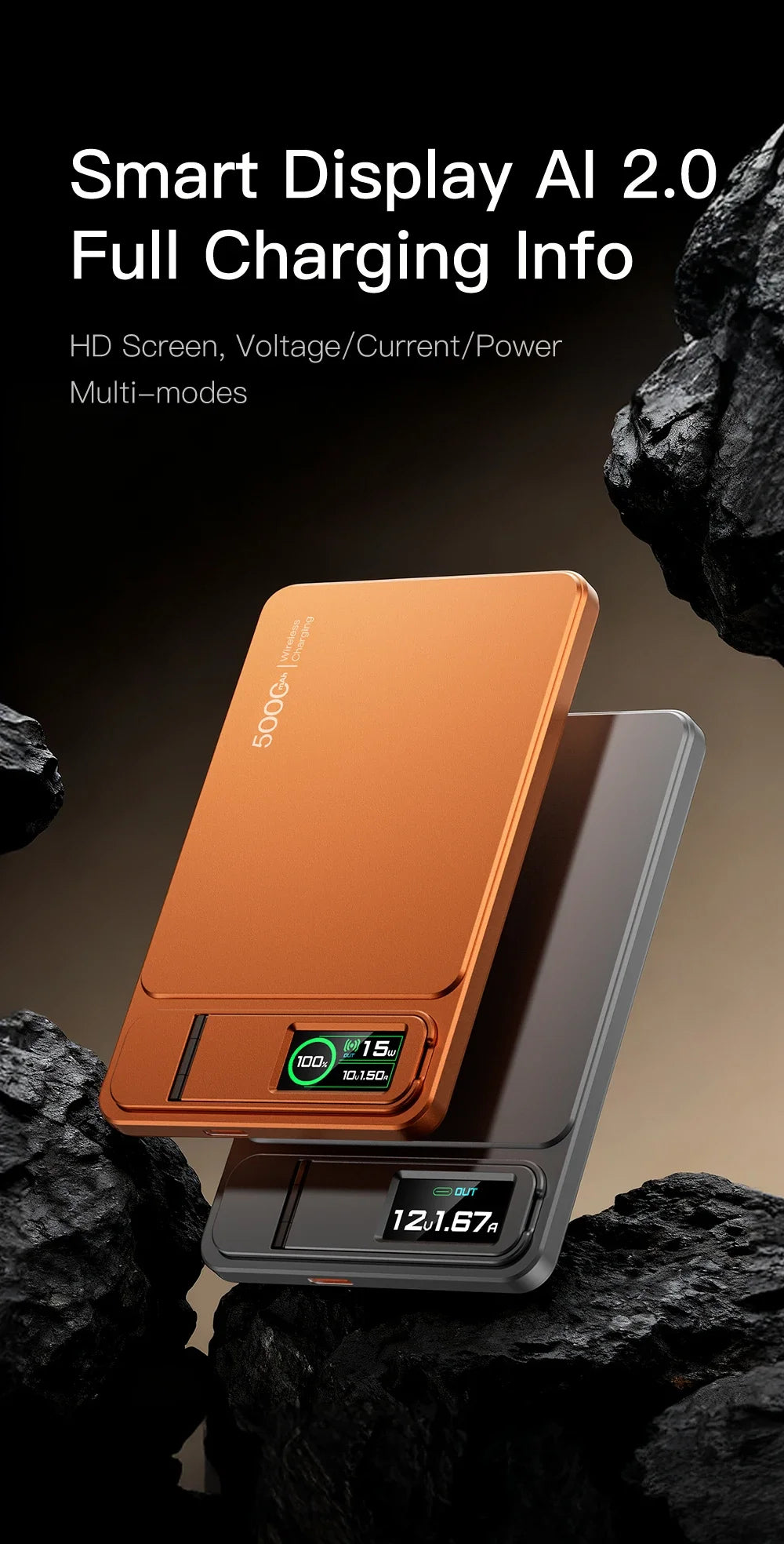 Tidesmit Magnetic Wireless Power Bank 10000mAh PD Fast Charging Tidesmit