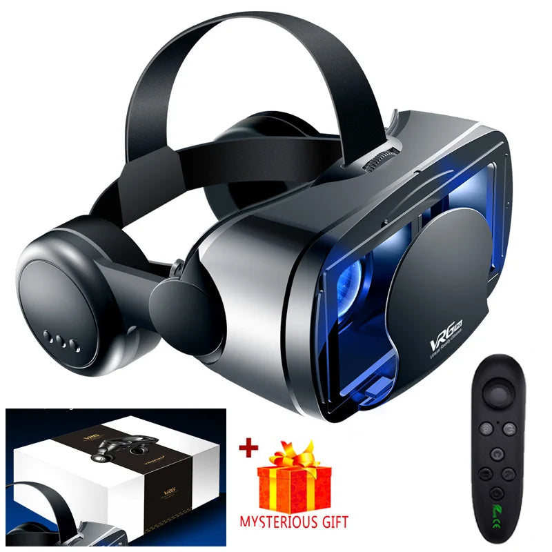 VR Headset for Smartphones with Adjustable Lenses - Tidesmit With Remote A Tidesmit