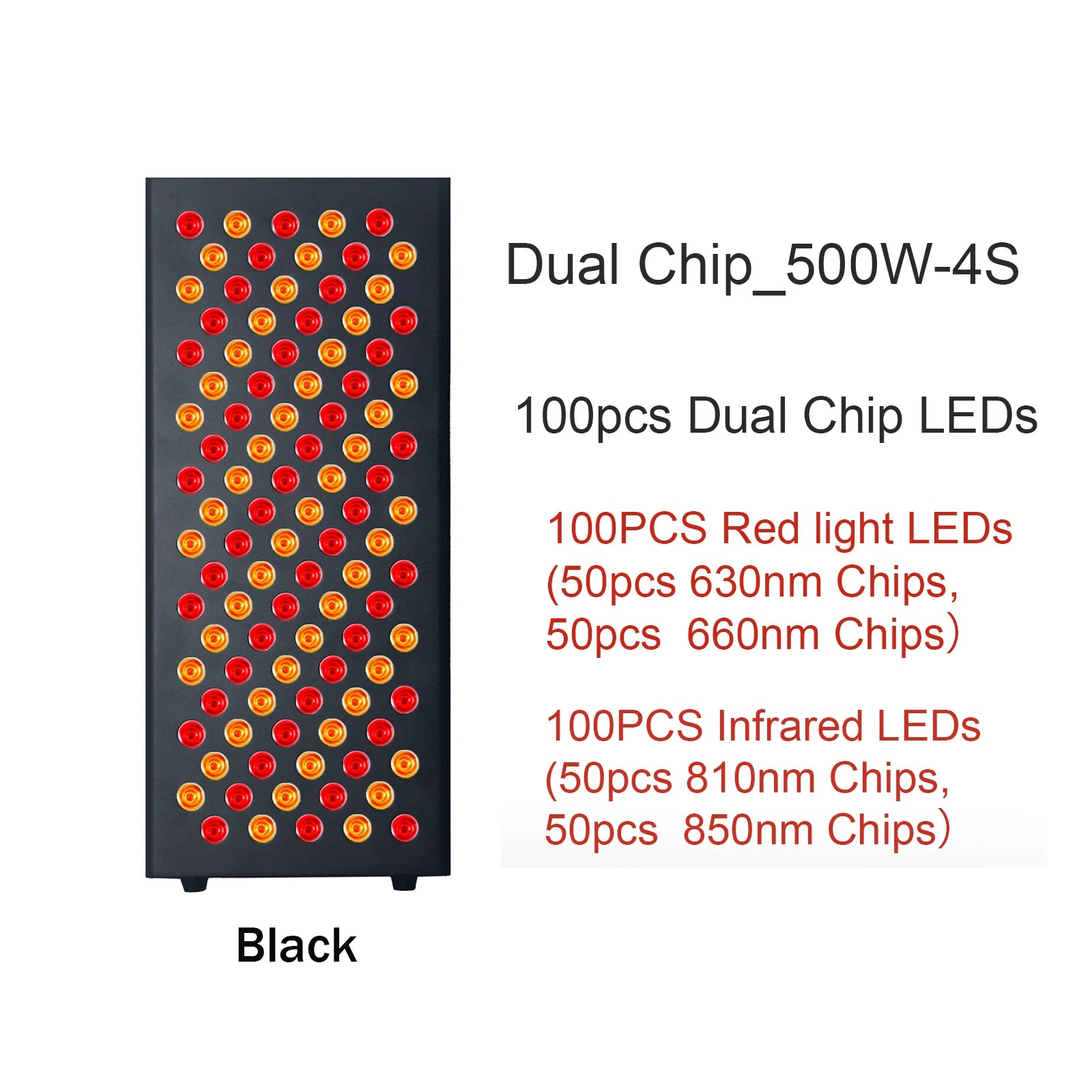 New 300W 500W 1000W 1500W Full Body Red Light Therapy Panel 630nm 660nm 810nm 850nm Infrared Therapy Lamp