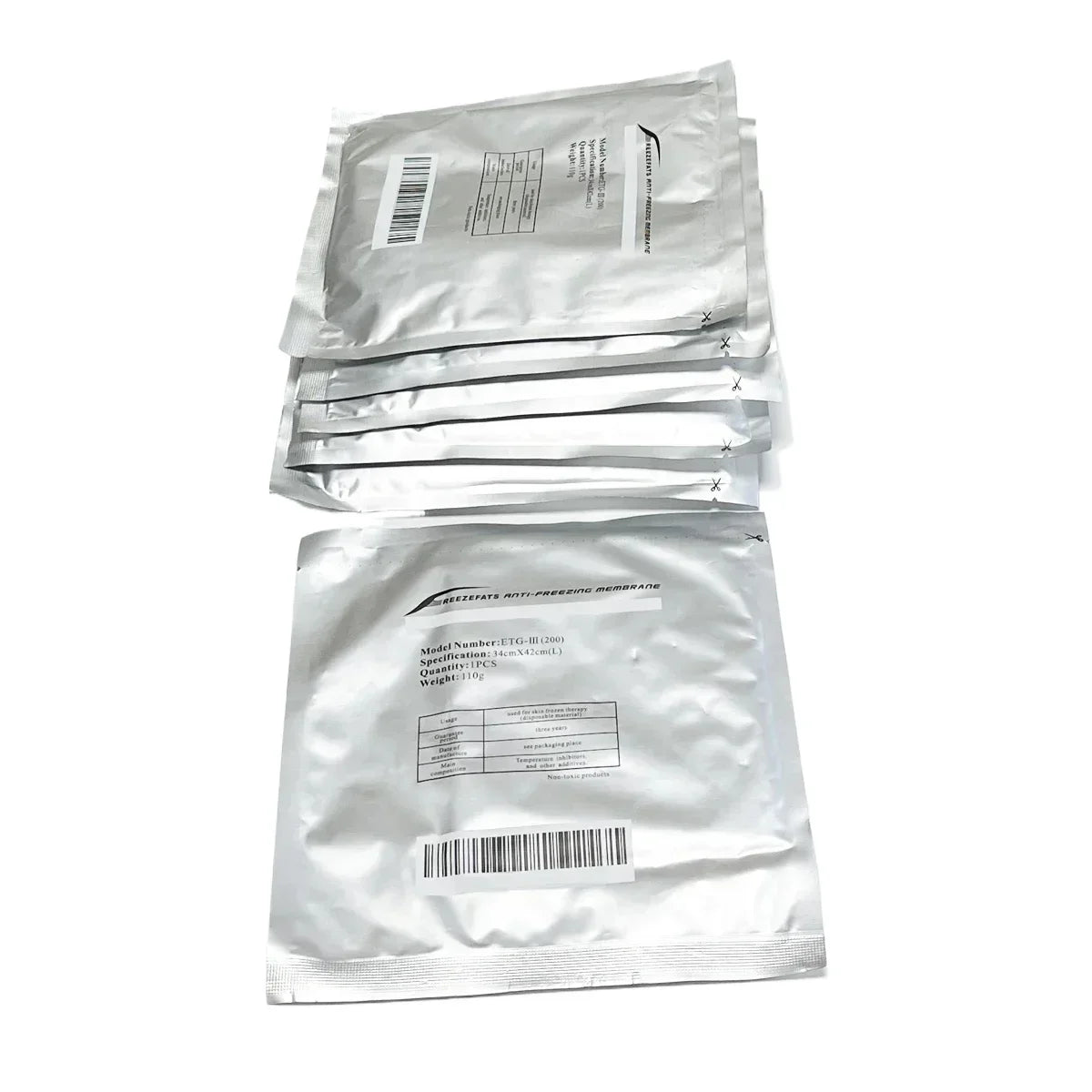Fat Freezing Membranes for Cryolipolysis - Professional Grade 10 Pack Scrubs Treatments Tidesmit