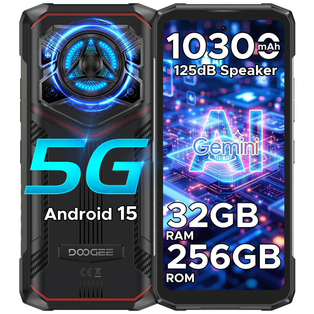 DOOGEE 5G Smartphone, 10300mAh Battery, 6.6 Inch Display AE Tidesmit