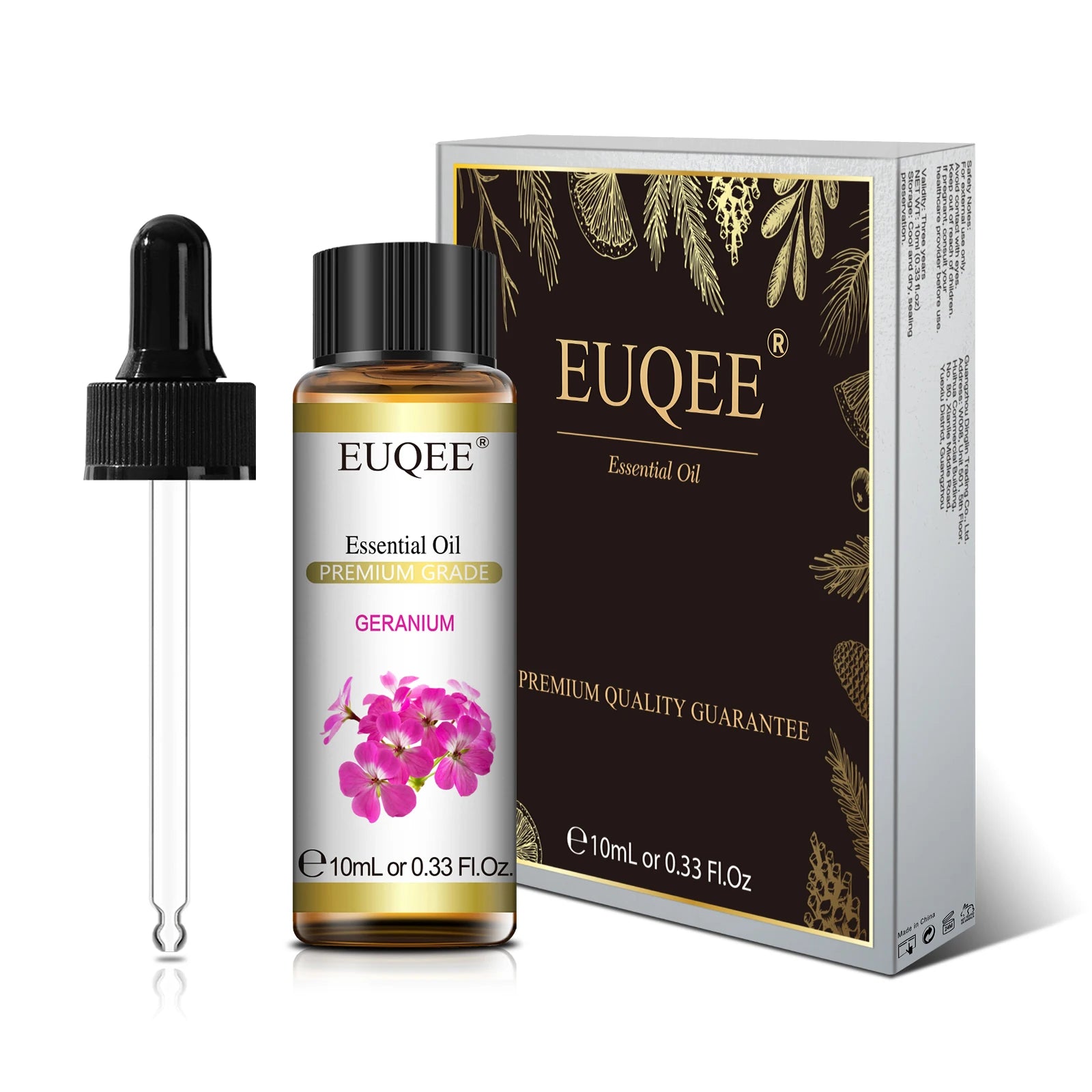 EUQEE Fragrance Essential Oil 10ml Floral Series Lavender Manuka Vanilla Rose Ylang Ylang Jasmine Geranium Chamomile Neroli Oil