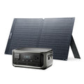 Portable Power Station 256Wh LiFePO4 with 100W Solar Panel Bundle VOLIX P300 with 100W Tidesmit