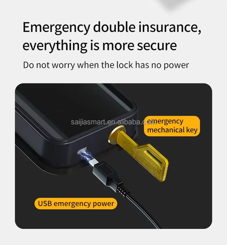 Gate Security Intelligent Combination Tuya Handle Digital Fingerprint Smart Door Locks With Camera