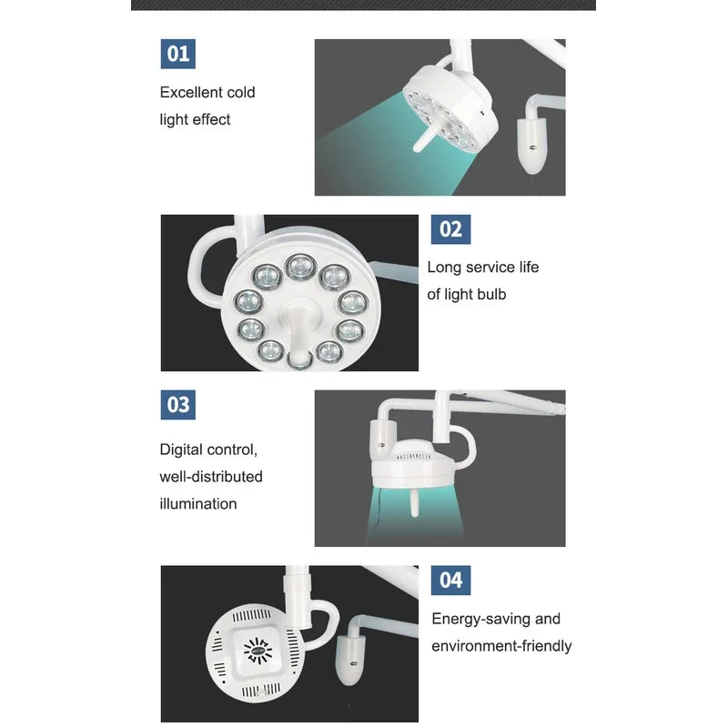 Dental LED Implant Lamp | Shadowless Cold Light for Clinical Precision Massage Chairs Tidesmit