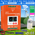 Hybrid Solar Wind Charge Controller MPPT LCD - 2500W to 9000W Options Tidesmit