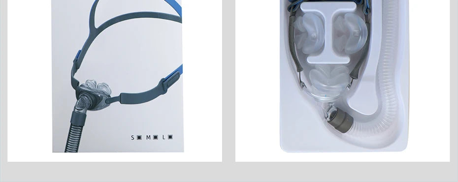 BMC PM2 CPAP Mask Nasal Pillows Mask 360° Front Hose S/M/L 3 In 1 For CPAP BiPAP Machine Cpap Pillows For Sleeping Nasal Mask