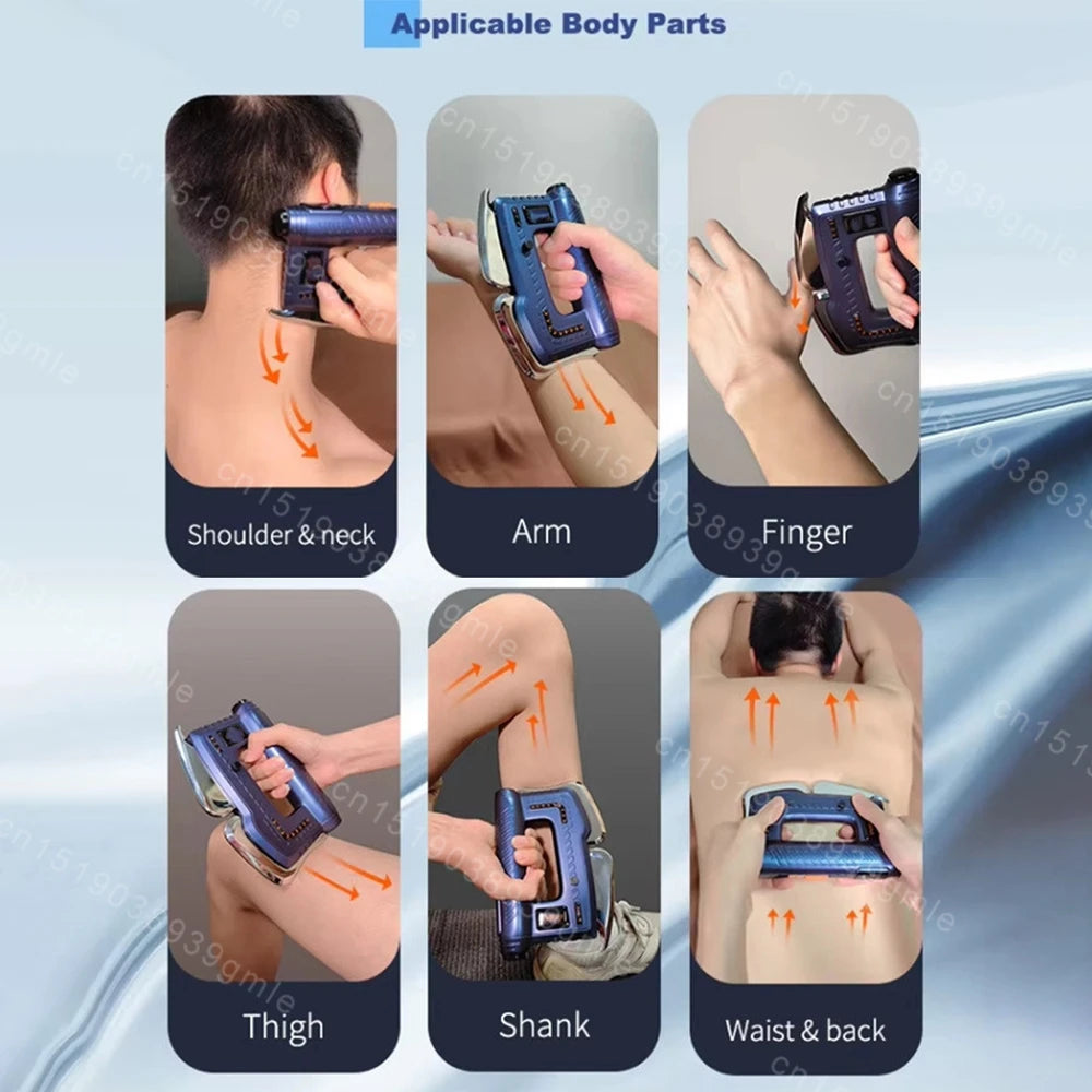 Fascia Massage Gun with Electric Heating - Professional Muscle Recovery Fascia Gun Tidesmit
