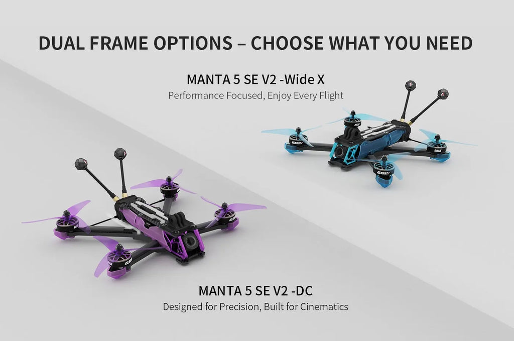 Manta 5 SE V2 5 Inch FPV Freestyle Drone - 6S 1960KV Performance Tidesmit