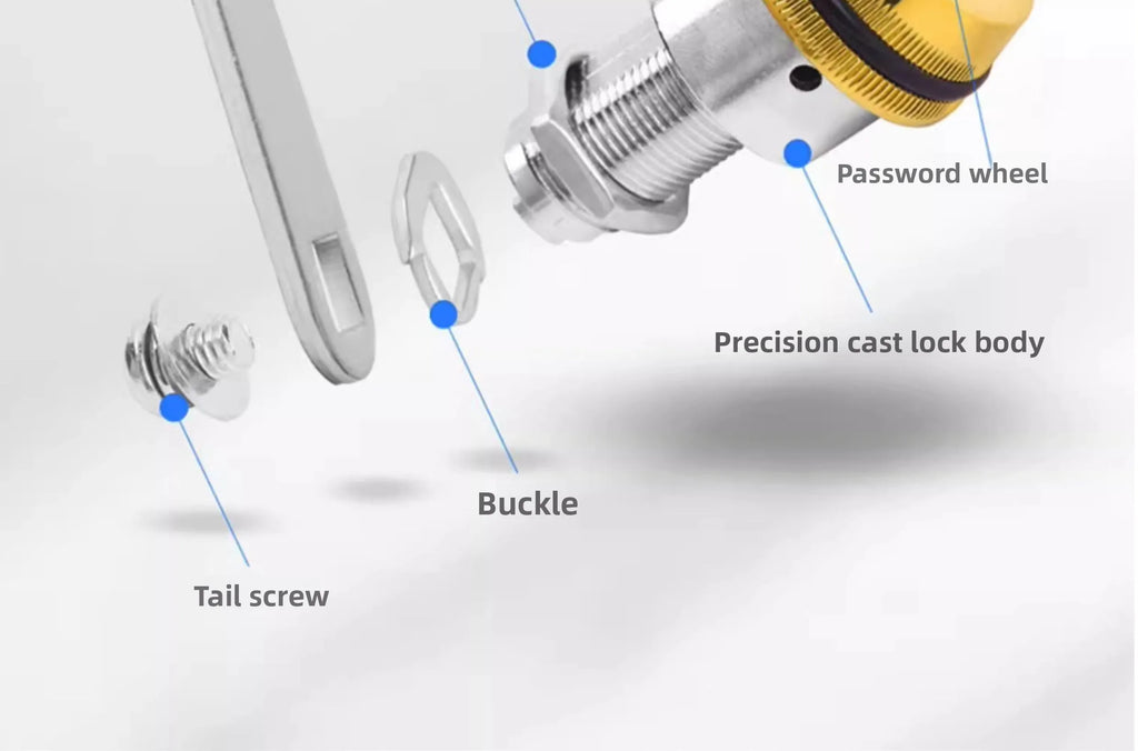 KOB Smart Cabinet Cam Lock - Remote Unlock Fingerprint Password Lock for Office Desk File Metal Cabinet Drawer
