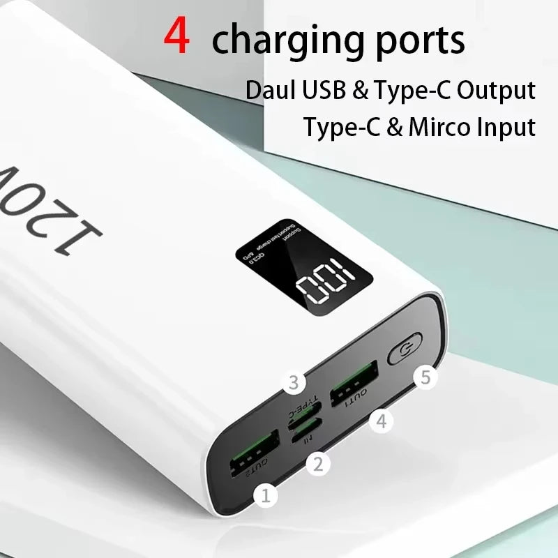 120W Fast Charging Power Bank 200000mAh | High Capacity Travel Battery Tidesmit