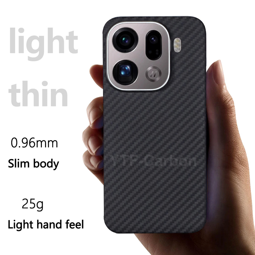 Oppo Find X9 Pro Carbon Fiber Case - Slim Magnetic Protection Tidesmit